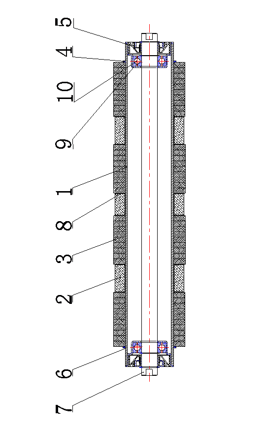 一種耐磨損<a href=http://www.71xy.cn target=_blank class=infotextkey>托輥</a>實(shí)用新型swt