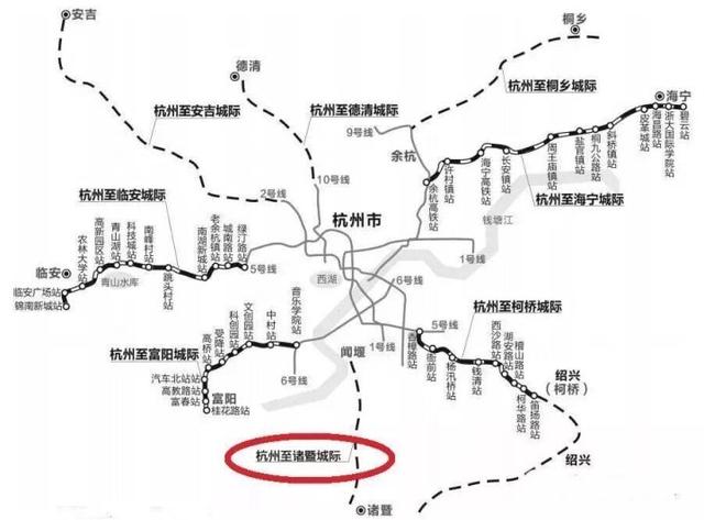杭州到諸暨的輕軌