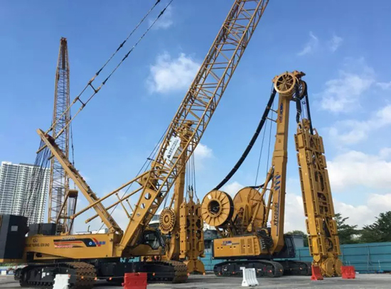 徐工雙輪銑、履帶吊、連續(xù)墻在吉隆坡并肩作戰(zhàn)